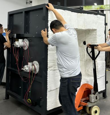 Piec do badań odporności ogniowej próbek konstrukcji stalowych