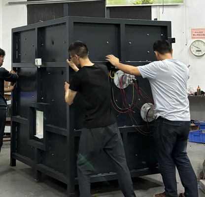 Wysokiej dokładności stalowa konstrukcja ognioodporny pokryw testowania pieca