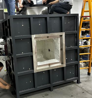 Wysokiej dokładności stalowa konstrukcja ognioodporny pokryw testowania pieca