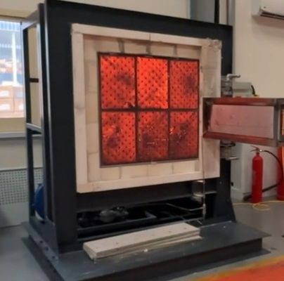 ASTME84 Przetestowanie ognia w piecu tunelowym, gazu metanu, sprężarki powietrza, urządzenia do badania ognia w laboratorium, klasa ochrony IP57