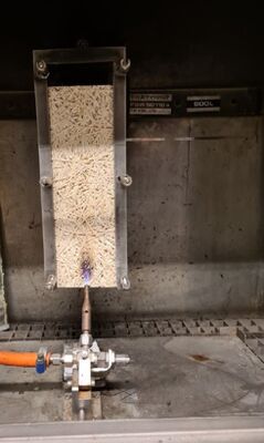 EN ISO 11925 Badanie łatwopalności materiałów budowlanych - badanie pojedynczego źródła pożaru